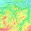Mapa topográfico Herisau, altitud, relieve
