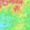 Mapa topográfico La Bastide-des-Jourdans, altitud, relieve