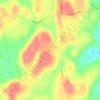 Mapa topográfico Corernagh, altitud, relieve