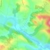 Mapa topográfico Bouzin, altitud, relieve
