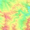 Mapa topográfico Fabara / Favara, altitud, relieve