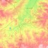 Mapa topográfico Blaby, altitud, relieve