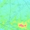 Mapa topográfico Peene-Becque, altitud, relieve