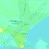 Mapa topográfico Cerrito, altitud, relieve