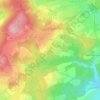 Mapa topográfico Gefell, altitud, relieve