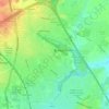 Mapa topográfico Bradley Stoke, altitud, relieve