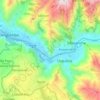 Mapa topográfico Huayllabamba, altitud, relieve