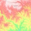 Mapa topográfico Chapadão do Sul, altitud, relieve