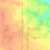 Mapa topográfico Elkhart, altitud, relieve