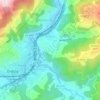 Mapa topográfico Arama, altitud, relieve