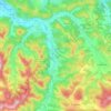 Mapa topográfico Dun, altitud, relieve