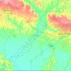 Mapa topográfico Odogbolu, altitud, relieve
