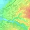 Mapa topográfico Les Artigues-de-Lussac, altitud, relieve