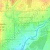 Mapa topográfico 9 de Julio, altitud, relieve