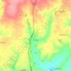 Mapa topográfico Cubley, altitud, relieve