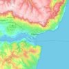 Mapa topográfico Варна, altitud, relieve
