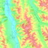 Mapa topográfico Biran, altitud, relieve