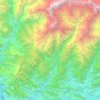 Mapa topográfico Annapurna, altitud, relieve