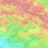 Mapa topográfico Racha-Lechkhumi and Lower Svaneti, altitud, relieve