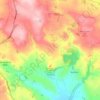 Mapa topográfico Parwich CP, altitud, relieve