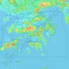 Mapa topográfico 香港, altitud, relieve