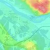 Mapa topográfico Лямино, altitud, relieve