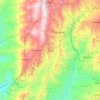 Mapa topográfico Quipile, altitud, relieve