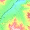 Mapa topográfico Botorrita, altitud, relieve