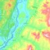 Mapa topográfico Lyme, altitud, relieve