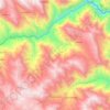 Mapa topográfico Parobamba, altitud, relieve