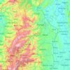 Mapa topográfico Chico River, altitud, relieve