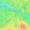 Mapa topográfico Quartier de Saint-Germain-des-Prés, altitud, relieve