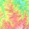 Mapa topográfico Calaceite / Calaceit, altitud, relieve