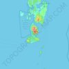 Mapa topográfico Port Blair, altitud, relieve