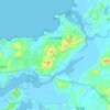 Mapa topográfico 长兴岛街道, altitud, relieve
