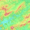 Mapa topográfico Orava, altitud, relieve