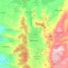 Mapa topográfico Jinotega, altitud, relieve