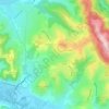 Mapa topográfico Belmont-Bretenoux, altitud, relieve