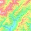 Mapa topográfico Parroquia Capital Chabasquén, altitud, relieve