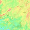 Mapa topográfico Bắc Sơn, altitud, relieve
