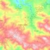 Mapa topográfico Indiera Alta, altitud, relieve