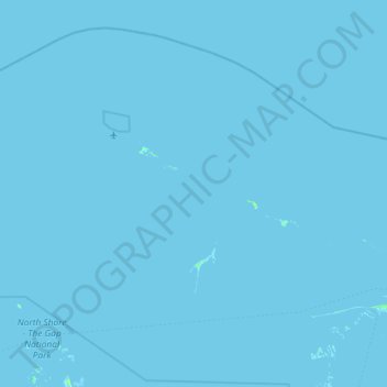 Mapa topográfico Grand Cay, altitud, relieve