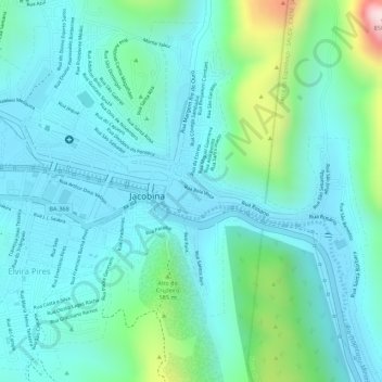 Mapa topográfico Matriz, altitud, relieve