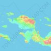 Mapa topográfico West-Papua, altitud, relieve