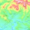 Mapa topográfico Azuébar, altitud, relieve