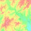Mapa topográfico Neosho County, altitud, relieve