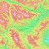 Mapa topográfico Murtal, altitud, relieve