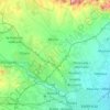 Mapa topográfico Huerta Norte, altitud, relieve