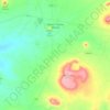 Mapa topográfico Dilkon CDP, altitud, relieve