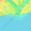 Mapa topográfico Port Dover Beach, altitud, relieve